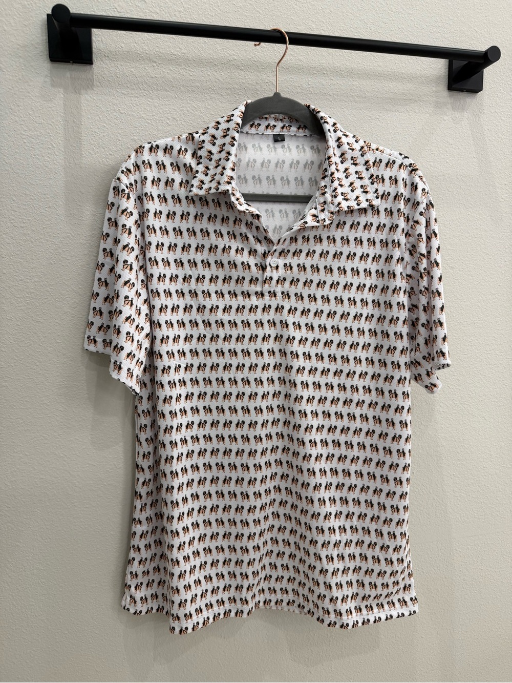 Birdie Polis, Men's large with golf pug print